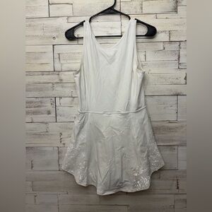 Lululemon Dress Serene Stride Tennis Reflective built in shorts white medium